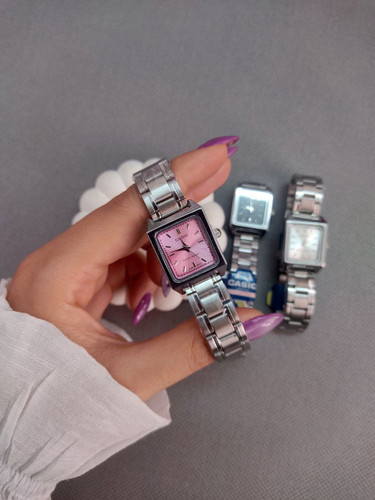 ساعت کاسیو صفحه صورتی زنانه