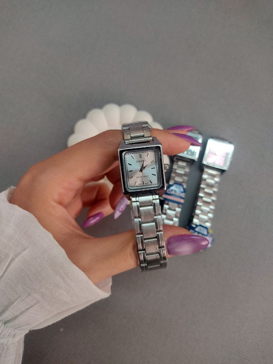 ساعت صفحه طوسی کاسیو زنانه