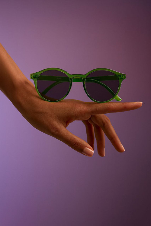 عینک آفتابی Gentle Monster فریم گرد رنگ سبز ترند و شیک