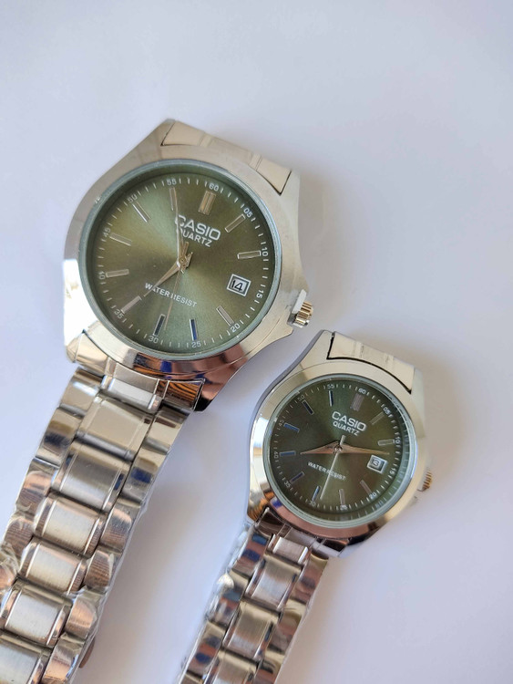 ساعت ست زنانه و مردانه کاسیو رنگ سبز