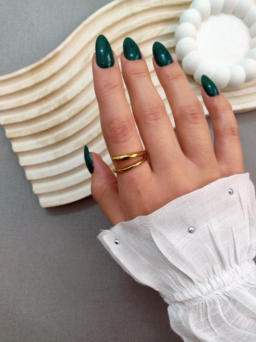 انگشتر زنانه مینیمال طلایی