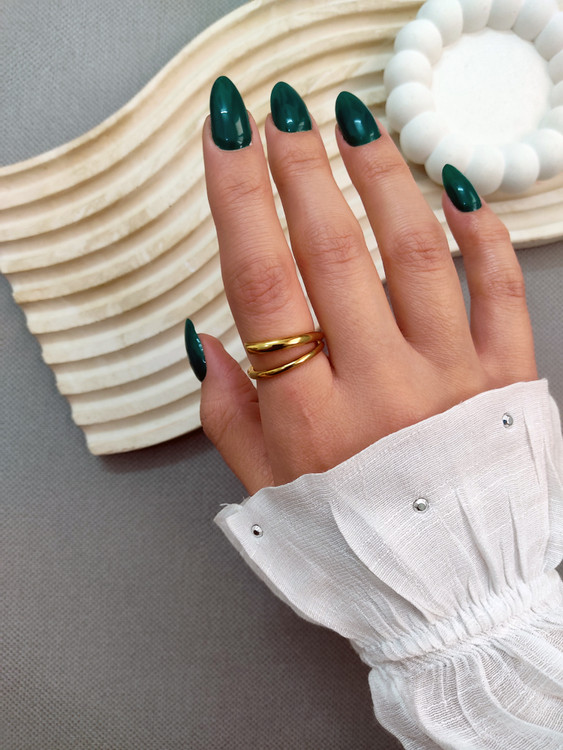 انگشتر زنانه مینیمال طلایی