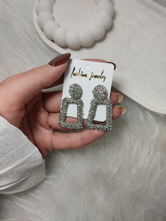 گوشواره مجلسی زنانه نقره ای