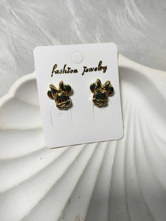 گوشواره زنانه فانتزی طلایی