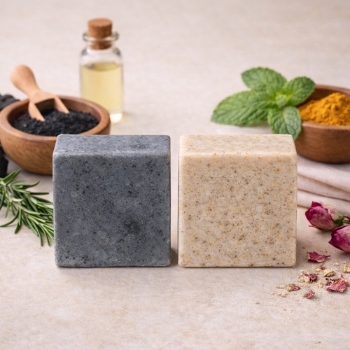 پک 2 عددی صابون زغال فعال و زردچوبه